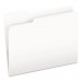 Pendaflex PFX15213WHI Colored File Folders, 1/3-Cut Tabs, Letter Size, White, 100/Box