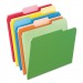 Pendaflex PFX15213ASST Colored File Folders, 1/3-Cut Tabs, Letter Size, Assorted, 100/Box
