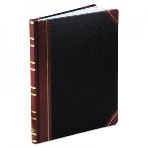 Boorum & Pease BOR1602123F Record Ruled Book, Black Cover, 300 Pages, 10 1/8 x 12 1/4