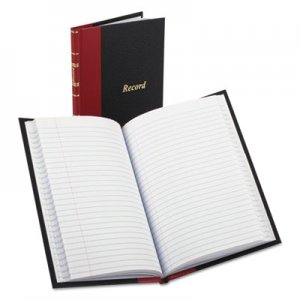 Boorum & Pease BOR96304 Record/Account Book, Black/Red Cover, 144 Pages, 5 1/4 x 7 7/8