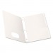 Oxford OXF57704 Twin-Pocket Folders with 3 Fasteners, Letter, 1/2" Capacity, White, 25/Box