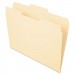 Pendaflex PFX752132 File Folders, 1/3 Cut, Second Position, Top Tab, Letter, Manila, 100/Box