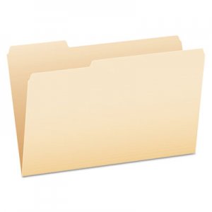 Pendaflex PFX75313 Manila File Folders, 1/3-Cut Tabs, Legal Size, 100/Box
