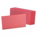 Oxford OXF7321CHE Ruled Index Cards, 3 x 5, Cherry, 100/Pack