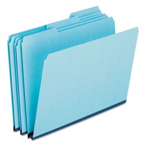 Pendaflex PFX9300T13 Pressboard Expanding File Folders, 1/3 Cut Top Tab, Legal, Blue, 25/Box