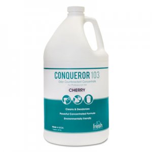 Fresh Products FRS1WBCHCT Conqueror 103 Odor Counteractant Concentrate, Cherry, 1 gal Bottle, 4/Carton