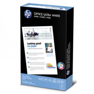 HP HEW001422 Office Ultra-White Paper, 92 Bright, 20lb, 8-1/2 x 14, 500/Ream