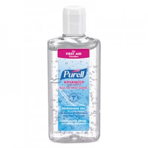 PURELL GOJ965124 Advanced Refreshing Gel Hand Sanitizer, Clean Scent, 4 oz Flip-Cap Bottle, 24/Carton