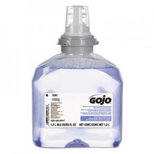 GOJO GOJ536102 TFX Luxury Foam Hand Wash, Fresh Scent, Dispenser, 1200mL, 2/Carton