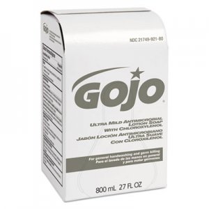 GOJO GOJ921212CT Ultra Mild Lotion Soap w/Chloroxylenol Refill, Floral Balsam, 800mL, 12/Carton