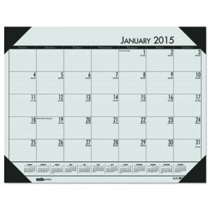 House of Doolittle HOD12471 EcoTones Woodland Green Monthly Desk Pad Calendar, 22 x 17, 2016