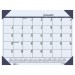 House of Doolittle HOD12440 EcoTones Ocean Blue Monthly Desk Pad Calendar, 22 x 17, 2016