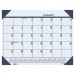 House of Doolittle HOD12440 EcoTones Ocean Blue Monthly Desk Pad Calendar, 22 x 17, 2016