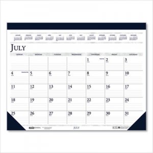 House of Doolittle HOD155HD 100% Recycled Academic Desk Pad Calendar, 14-Month, 22 x 17, 2021-2022