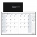 House of Doolittle HOD26002 Recycled Ruled Planner with Stitched Leatherette Cover, 8.5x11, Black, 2016-2018
