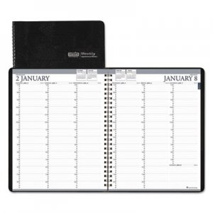 House of Doolittle HOD27202 Recycled Professional Weekly Planner, 15-Min Appointments, 8.5 x 11, Black, 2017