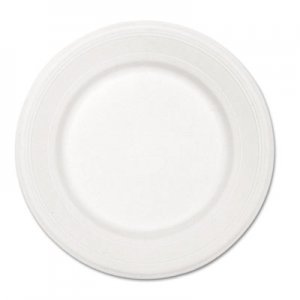 Chinet HUH21217 Paper Dinnerware, Plate, 10 1/2" dia, White, 500/Carton