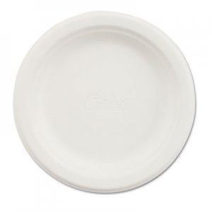 Chinet HUH21225 Paper Dinnerware, Plate, 6" dia, White, 1000/Carton