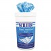 SCRUBS 90985 Antimicrobial Hand Sanitizer Wipes, 9 3/4 x 10 1/2, 85/Canister, 6/Carton
