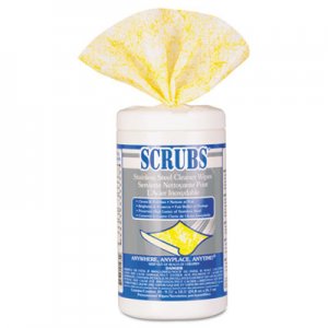 SCRUBS 91930 Stainless Steel Cleaner Towels, 9 3/4 x 10 1/2, 30/Canister