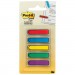 Post-it Flags MMM684ARR1 Arrow 1/2" Page Flags, Blue/Green/Purple/Red/Yellow, 20/Color, 100/Pack