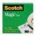 Scotch MMM81011296 Magic Tape, 1" x 1296", 1" Core, Clear