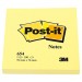 Post-it Notes MMM654YW Original Pads in Canary Yellow, 3 x 3, 100-Sheet, 12/Pack