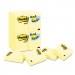 Post-it Notes MMM65324VADB Original Pads in Canary Yellow, 1-1/2 x 2, 90/Pad, 24 Pads/Pack