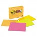 Post-it Notes Super Sticky MMM6845SSP Super Sticky Meeting Notes in Rio de Janeiro Colors, 8 x 6, 45-Sheet
