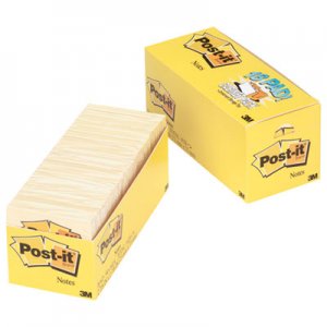 Post-it Notes MMM65418CP Original Pads in Canary Yellow, Cabinet Pack, 3 x 3, 90-Sheet, 18/Pack