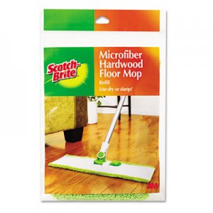 Scotch-Brite MMMM005R Hardwood Floor Mop Refill, Microfiber