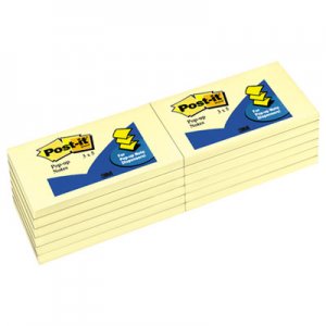 Post-it Pop-up Notes MMMR350YW Original Canary Yellow Pop-Up Refill, 3 x 5, 12/Pack