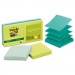 Post-it Pop-up Notes Super Sticky MMMR3306SST Pop-up Recycled Notes in Bora Bora Colors, 3 x 3, 90