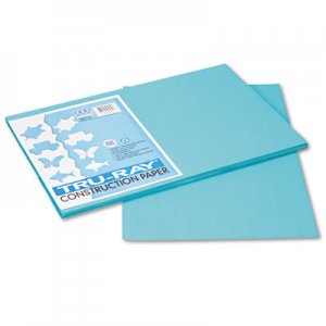 Pacon PAC103039 Tru-Ray Construction Paper, 76 lbs., 12 x 18,Turquoise, 50 Sheets/Pack