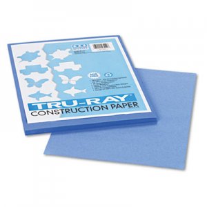 Pacon PAC103022 Tru-Ray Construction Paper, 76 lbs., 9 x 12, Blue, 50 Sheets/Pack