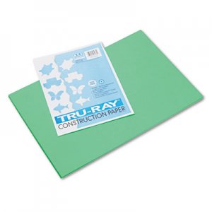 Pacon 103038 Tru-Ray Construction Paper, 76 lbs., 12 x 18, Festive Green, 50 Sheets/Pack