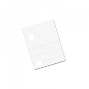 Pacon PAC2441 Composition Paper, Red Margin, 5-Hole Punched, 8 x 10-1/2, White, 500 Shts/Pk