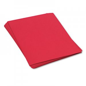 SunWorks PAC9917 Construction Paper, 58 lbs., 18 x 24, Holiday Red, 50 Sheets/Pack