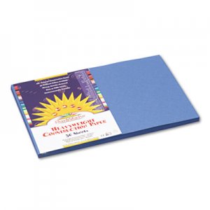 SunWorks 7407 Construction Paper, 58 lbs., 12 x 18, Blue, 50 Sheets/Pack