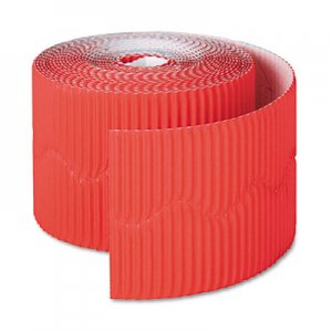 Pacon PAC37036 Bordette Decorative Border, 2 1/4" x 50' Roll, Flame Red