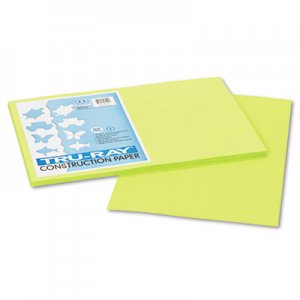 Pacon 103425 Tru-Ray Construction Paper, 76 lbs., 12 x 18, Brilliant Lime, 50 Sheets/Pack