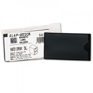 Panter Company PCIMAGLHBK Slap-Stick Magnetic Label Holders, Side Load, 4-1/4 x 2-1/2, Black, 10/Pack