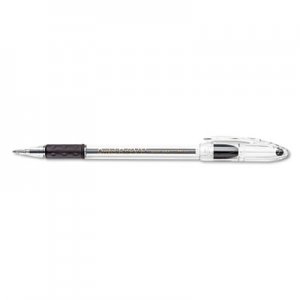 Pentel PENBK91ASWUS R.S.V.P. Stick Ballpoint Pen, 1mm, Translucent Barrel, Black Ink, 24/Pack
