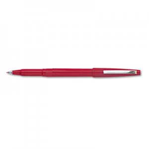 Pentel PENR100B Rolling Writer Stick Roller Ball Pen, .8mm, Red Barrel/Ink, Dozen