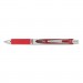 Pentel PENBL77B EnerGel RTX Retractable Liquid Gel Pen, .7mm, Black/Gray Barrel, Red Ink