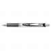 Pentel PENBL77A EnerGel RTX Retractable Liquid Gel Pen, .7mm, Black/Gray Barrel, Black Ink