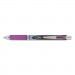 Pentel PENBLN77V EnerGel RTX Retractable Liquid Gel Pen, .7mm, Needle, Bk/Gray Barrel, Violet Ink
