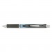 Pentel PENBLN77A EnerGel RTX Retractable Liquid Gel Pen, .7mm, Needle, Black/Gray Brl, Black Ink