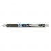 Pentel PENBLN77A EnerGel RTX Retractable Liquid Gel Pen, .7mm, Needle, Black/Gray Brl, Black Ink