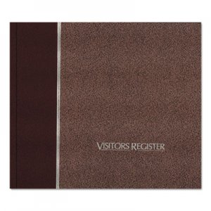 National RED57803 Visitor Register Book, Burgundy Hardcover, 128 Pages, 8 1/2 x 9 7/8
